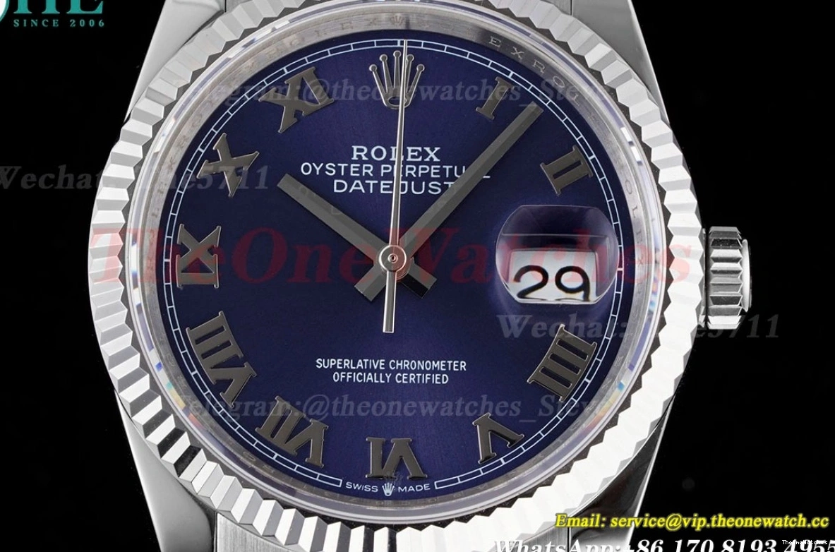 V2 36mm Rmn JDF Datejust 126234 Blue Jub SS SS VR3235 0213